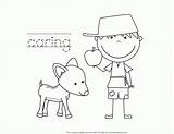 Coloring Johnny Appleseed Pages Printable Popular sketch template