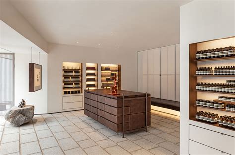 traditional korean pavilions inform open sided aesop store  seoul