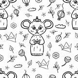Mice Rats sketch template