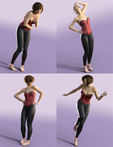 Classic Pin Up Standing Poses For Genesis 3 Female S Daz 3d