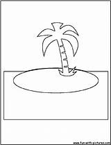 Island Coloring Pages Cutout Easter Drawing Popular Printable Kids sketch template