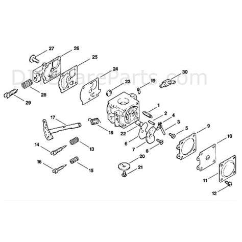 stihl  chainsaw avteq parts diagram  carburetor hdc