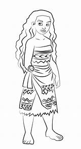 Vaiana Oceania Principessa Colorare Popolo Vestito Disegni Coloradisegni sketch template