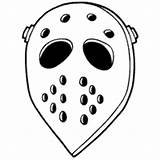 Mask Hockey Coloring Pages Surfnetkids Costumes sketch template