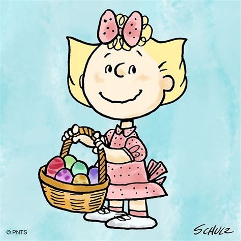 Sally Brown Is Ready For Easter Peanuts Comics Easter