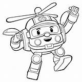 Mewarnai Gambar Robot Poli Robocar Mewarna Kartun Lukisan Dan Hana Omar Belajar Anak Contoh Putih Sketsa Hitam Tobot Murid Haiwan sketch template