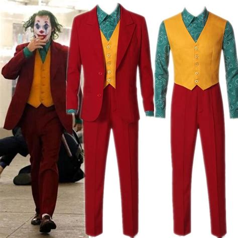 joker joaquin phoenix arthur fleck cosplay costume suits