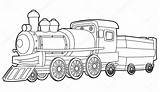 Locomotive Coloring Old Stock sketch template