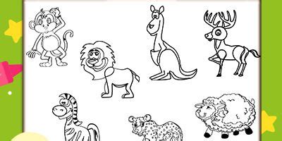 printable animal coloring pages  kids  learning apps