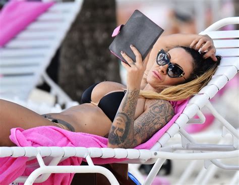 Jodie Marsh Showing Off Her Bikini Body On A Beach In Barbados Porn