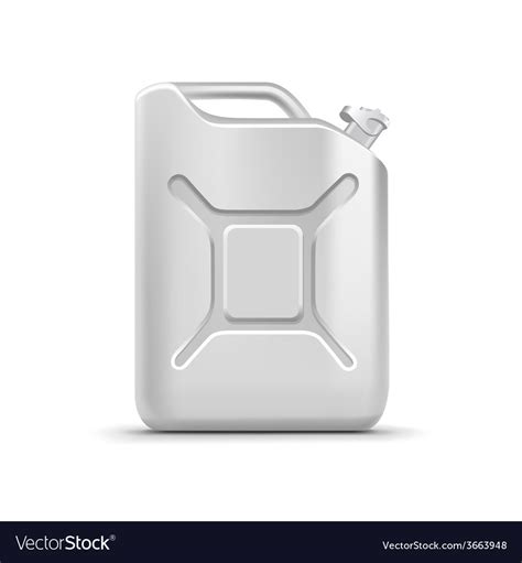 blank jerrycan canister gallon oil cleanser vector image