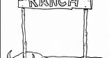 Ranch Coloring Pages sketch template