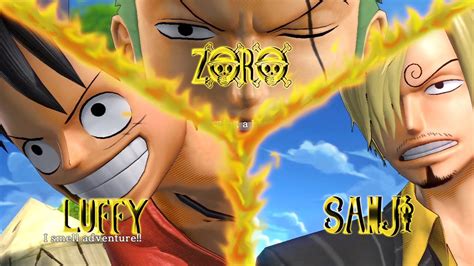 One Piece Pirate Warriors New World Luffy Zoro And Sanji