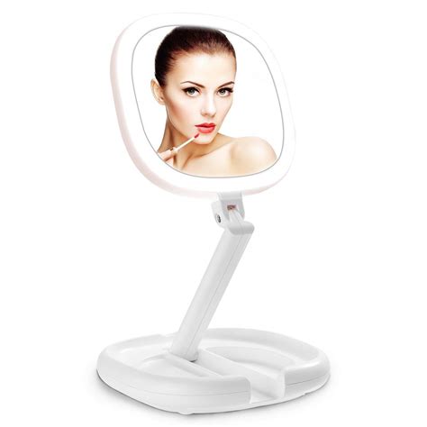top  adjustable height lighted makeup mirror home gadgets