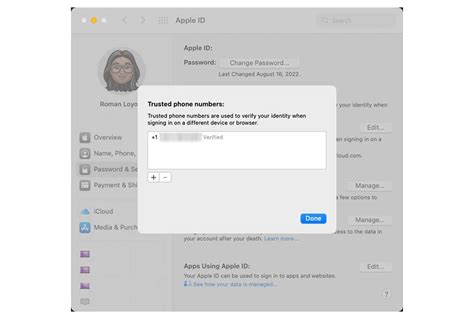 remove  change  phone number linked   apple id macworld