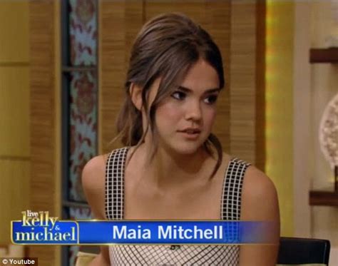 maia mitchell reveals she was nervous about meeting jennifer lopez daily mail online