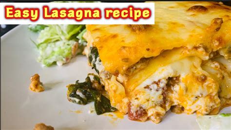 super easy white lasagna recipe youtube