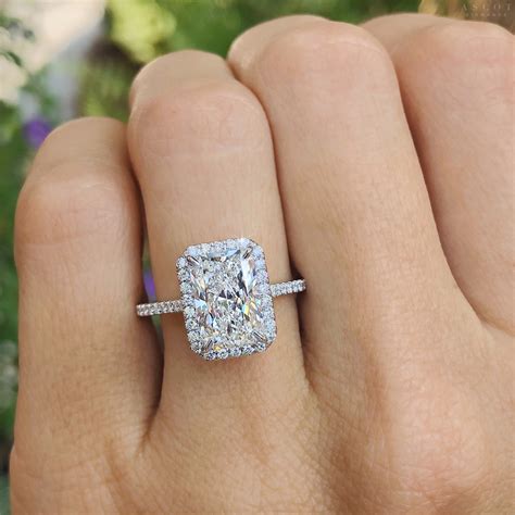 elongated radiant cut diamond ring ascot diamonds
