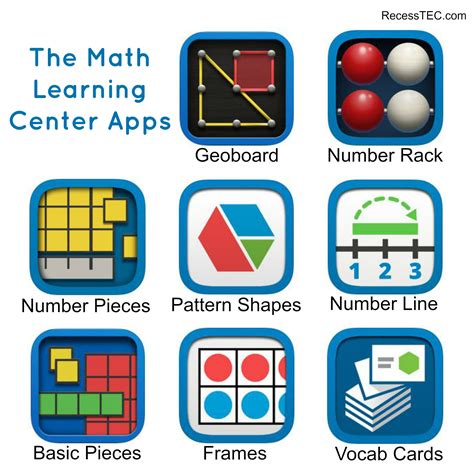 math learning center apps recesstec