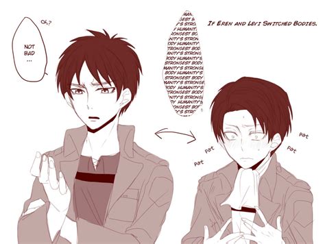 eren and levi switch body s attack on titan attack on titan anime