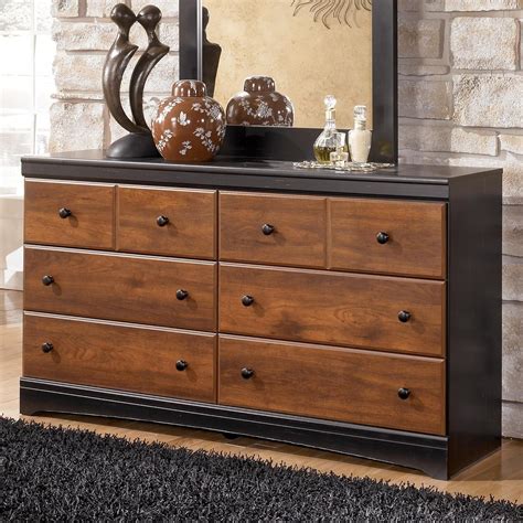 tone dark brown aimwell dresser ashley furniture signature design