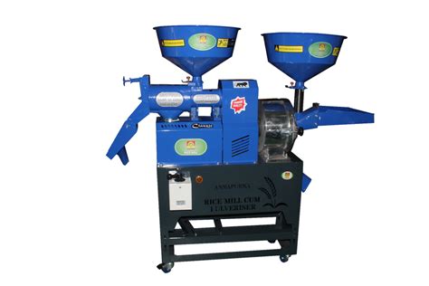 Semi Automatic Rice Cum Flour Mill 3 Hp Single Phase At Best Price In