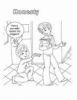 Honesty Drawing Truthfulness Coloring Sheets Activities Drawings Craft Sheet Paintingvalley sketch template