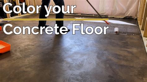 color  concrete floor youtube