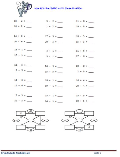 grundschule nachhilfede arbeitsblatt mathe klasse