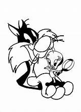 Sylvester Tweety Coloring Pages Kids Getcolorings Amp Color sketch template