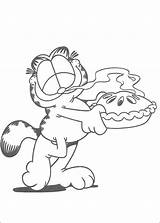 Garfield Coloring Pages Kidz Krafty Center sketch template