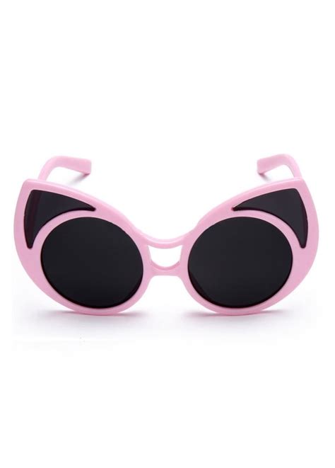 Pink Oversized Cat Eye Sunglasses Attitude Clothing