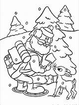 Coloring Pages Rudolph Red Nosed Gaddynippercrayons sketch template