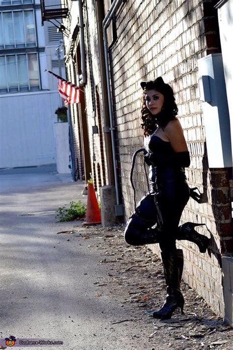 catwoman halloween costume no sew diy costumes photo 6 6