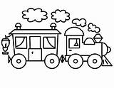 Kereta Mewarnai Sederhana Anak Tk Contoh Diwarnai Hitam Belajar Kendaraan Pemandangan Menggambar sketch template