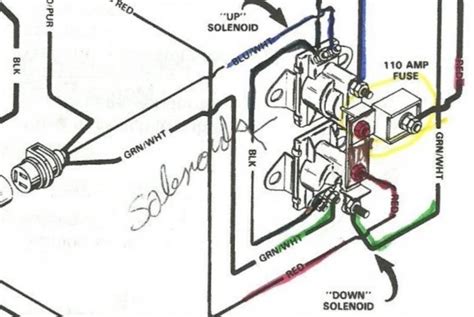 mercruiser trim limit switch wiring diagram