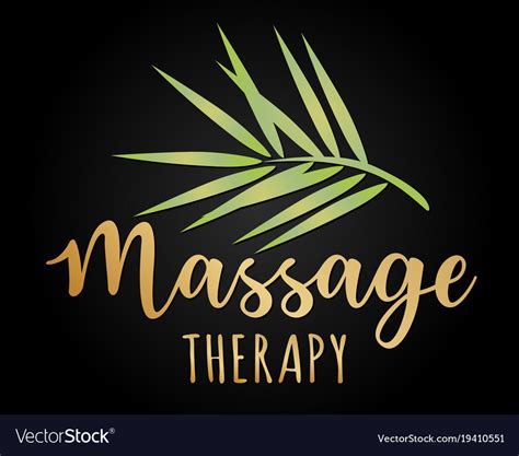 massage therapy royalty free vector image vectorstock