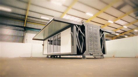 ten fold engineerings movable home unfolds   push   button