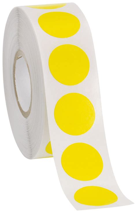 adhesive labels  diameter circle yellow  labels