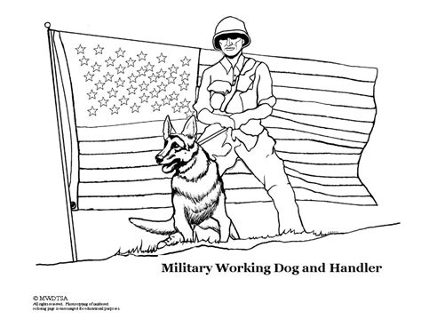 armydogs colouring pages