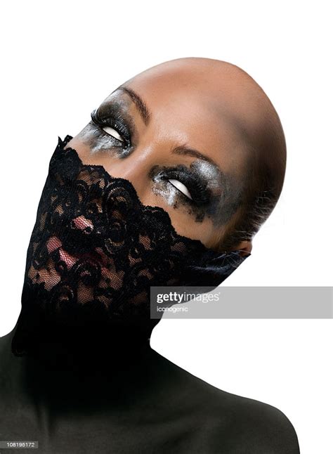 Bald Woman With Eyes Rolled Back In Head High Res Stock