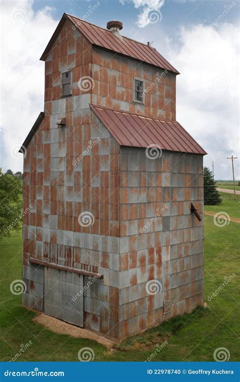 grain elevator stock photo image