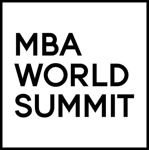 mba logo black mba world summit