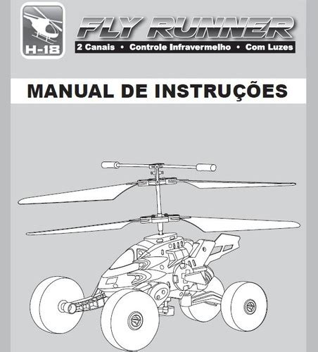 manual  drone fly runner helicoptero em portugues em  mercadolivre