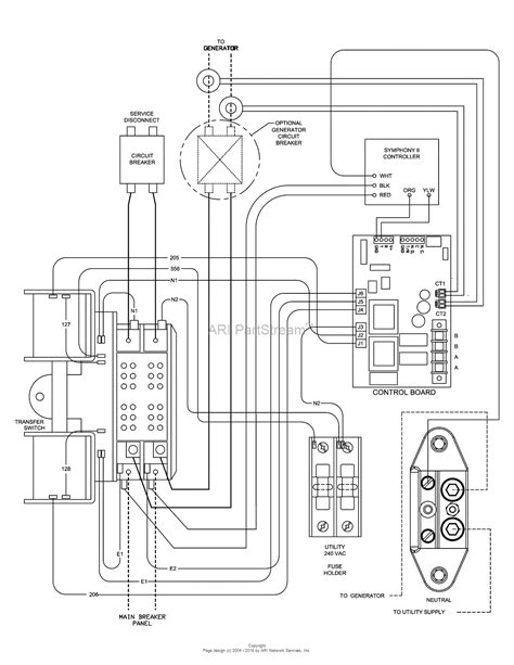 generac  amp automatic transfer switch wiring diagram
