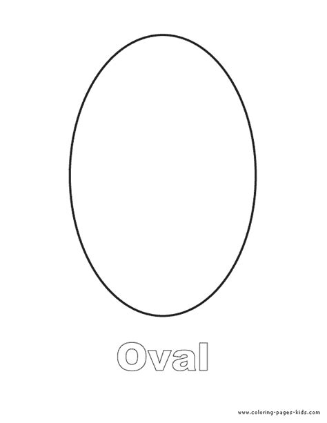 printable oval shape worksheets