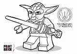 Yoda Pointbrick Brick sketch template