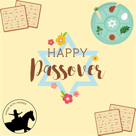 happy passover  happy easter   horses