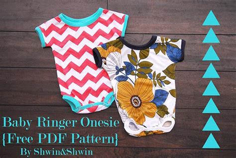 sewing pattern baby ringer onesie  sew