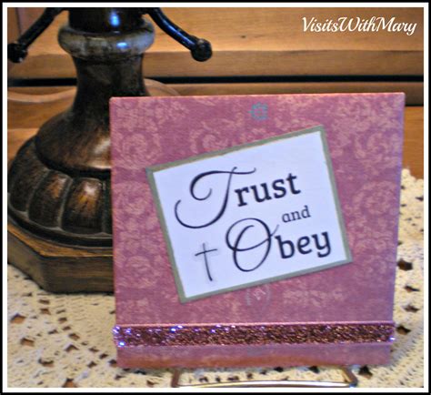 visits  mary trust  obey